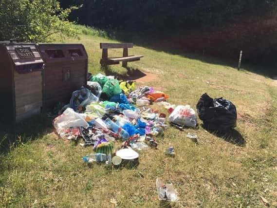Volunteers have spent more than 250 hours picking up enough rubbish to fill ten large skips.