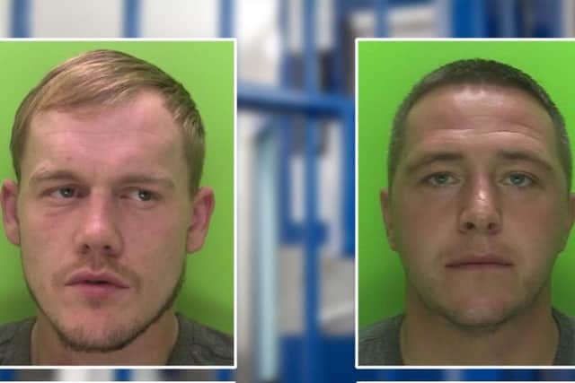 Craig Bagley, left, and Glynn Johnson were both jailed for robberies on supermarkets