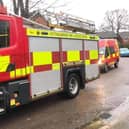 Firefighters have been tackling a large blaze in Bulwell