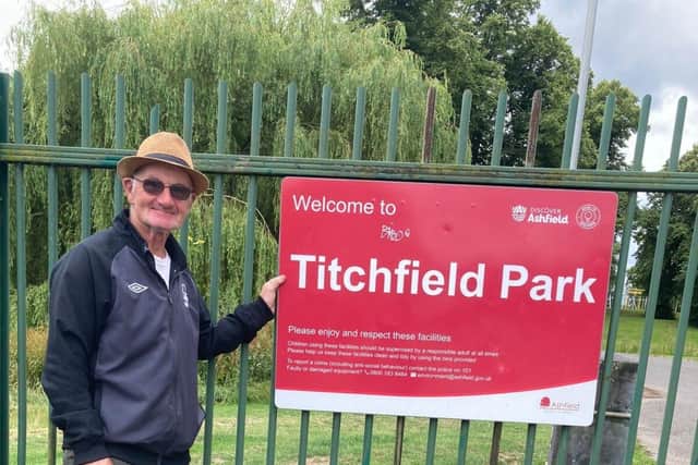 Ian West at Titchfield Park in Hucknall. (Photo by: Ian West)