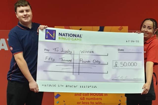 The lucky winner won £50,000