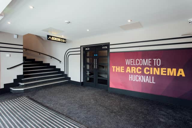 The entrance foyer at the Arc Cinema in Hucknall