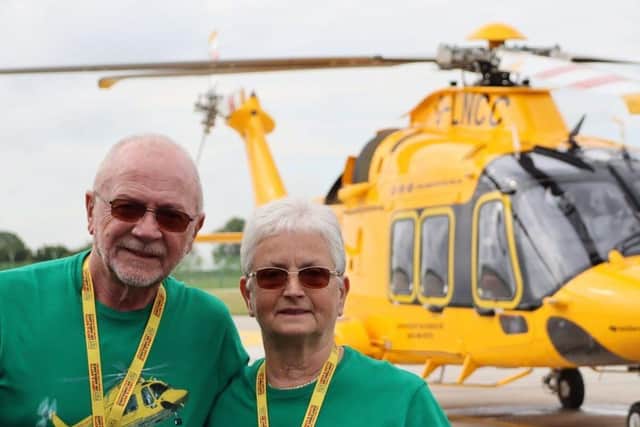 Fundraisers Les Pert and his wife Joyce are two of LNAA’s volunteering stalwarts.