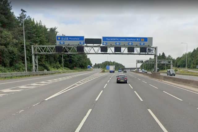 The M1 is closed northbound between junction 26 and junction 27 and southbound between junction 28 and junction 26