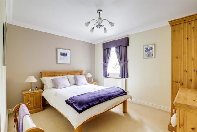 This is a bright, nay sparkling, bedroom, facing the back of the £950,000 property. Again, it benefits from a carpeted floor and coving to the ceiling.