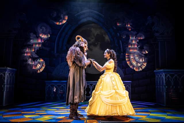 Beauty and the Beast, as played by Lisa Ambalavanar and Scott Armstrong.