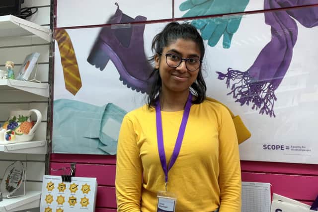 Sauwandi Hidellage, manager of the Scope charity shop in Bulwell, says new customers have become regulars