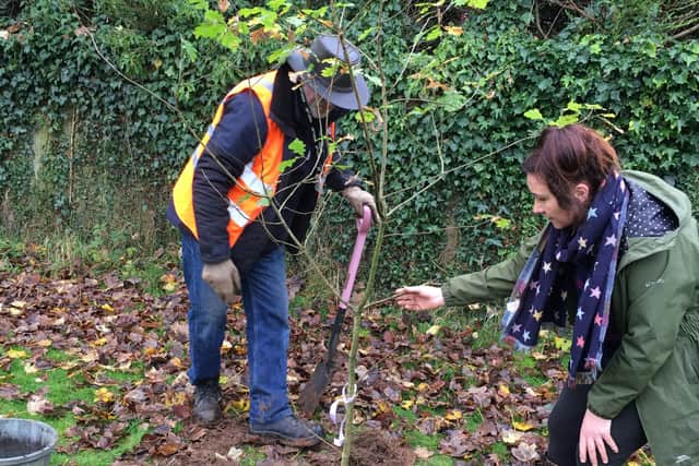 Reach Out Residents held a tree planting session in the west area of Hucknall