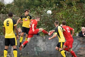 Action from Saturday's defeat to Heanor. Photo: Lesley Parker