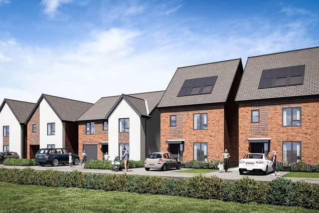 A computer-generated image of how Honey's Hayden Lane housing development in Hucknall might look.