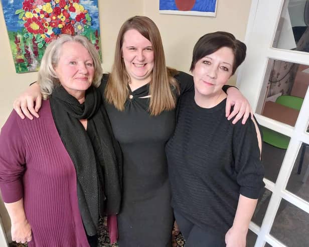 Lesley Commander (right) with daughter Sophie and Jan Lees (left) are starting up a special disco for adults with learning disabilities in Hucknall. Photo: National World