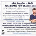 Channel 5 is looking for people who need to declutter and a redecorate their house