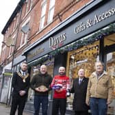 Staff from Dayus in Hucknall receive their Best Dressed Window award. Photo: Submitted