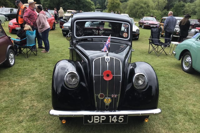 One of the fine vintage cars on display at Newstead Abbey during the third day of the festival