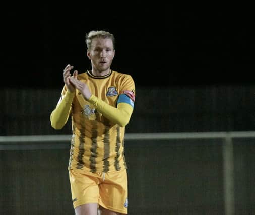 Matt Thornhill scored his fourth of the season at Morpeth on Tuesday night (IMAGE: Mick Gretton)