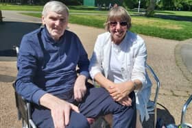 Christine Eagle and her husband Arthur, who suffers with dementia