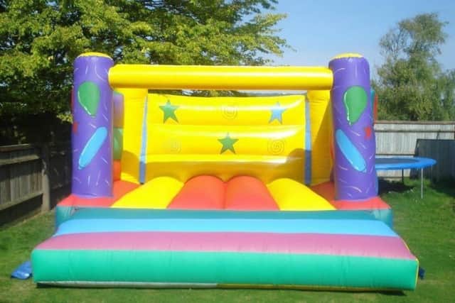 One of the stolen bouncy castles