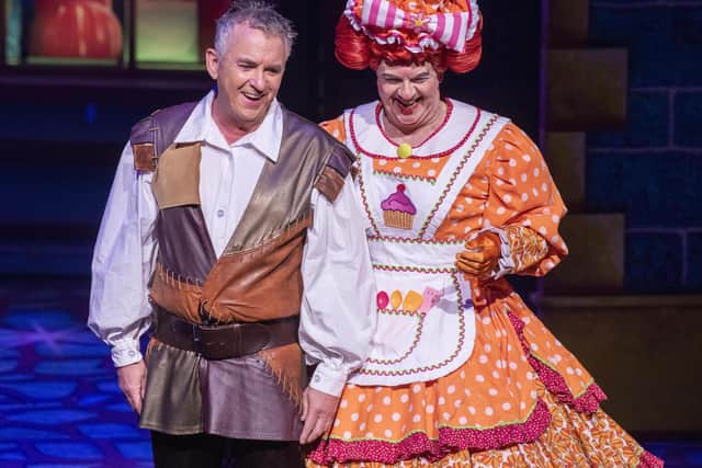 Shane Ritchie and Iain Stuart Robertson star in Dick Whittington at the Theatre Royal. Photo: Tracey Whitefoot