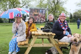 Hucknall's Titchfield Park staged a soggy coronation party for Ashfield
