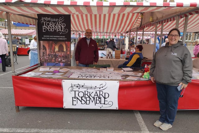 One of the stalls was manned by the Torkard Ensemble