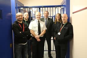 Nottinghamshire police and crime commissioner Paddy Tipping (centre) went to meet the new mentors