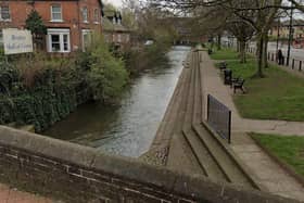 The River Leen in Bulwell, seen looking south from Station Road. (Photo by: Google Maps)