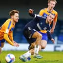 Stephen Quinn in Mansfield Town action.