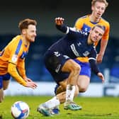 Stephen Quinn in Mansfield Town action.