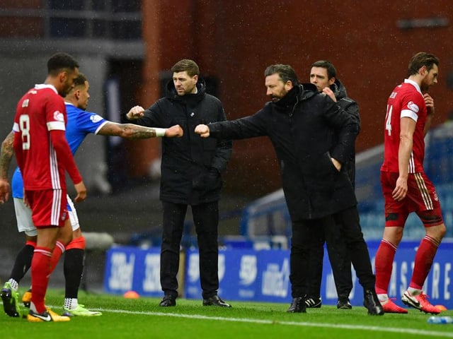 Former Aberdeen manager Derek McInnes would be keen on the Rangers job. The former Ibrox midfielder notably turned down the chance to do so before Steven Gerrard took over. He said: “Any manager, including myself, would love that kind of opportunity. But, as I write this, others look to be leading the running, most notably my old teammate Giovanni van Bronckhorst.” (Mail on Sunday)
