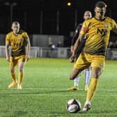 Marcus Marshall’s time at Basford has been injury-ravaged since his move from Matlock Town in March 2020 (Credit: Craig Lamont/Basford United)