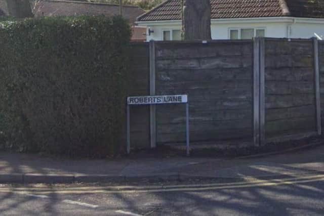 The proposed traveller site would be off Roberts Lane in the town. Photo: Google