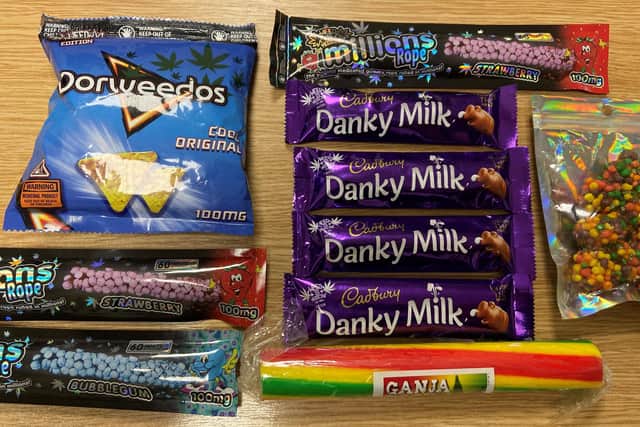 Police have seized drugs being disguised as crisps and sweets as part of the huge haul they have incinerated this year