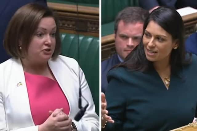 Home Secretary Priti Patel praised Nottinghamshire Police following a question in the Commons from county MP Ruth Edwards