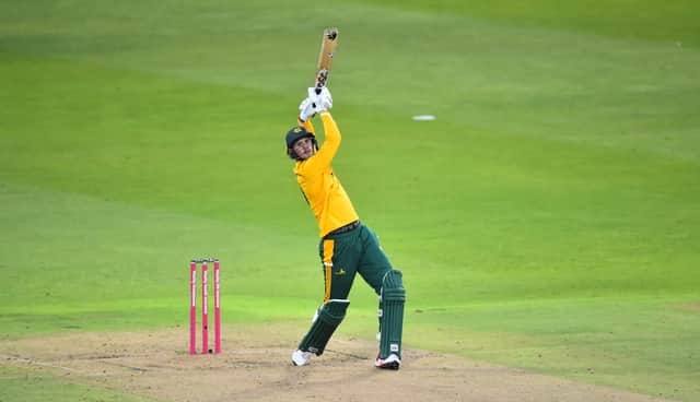 Alex Hales says the Notts Outlaws can get even better. (Photo by Nathan Stirk/Getty Images for Lancashire CCC)