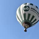 Nottingham & Derby Hot Air Balloon Club's distinctive green and white balloon takes to the sky again. Photos: Robin Macey