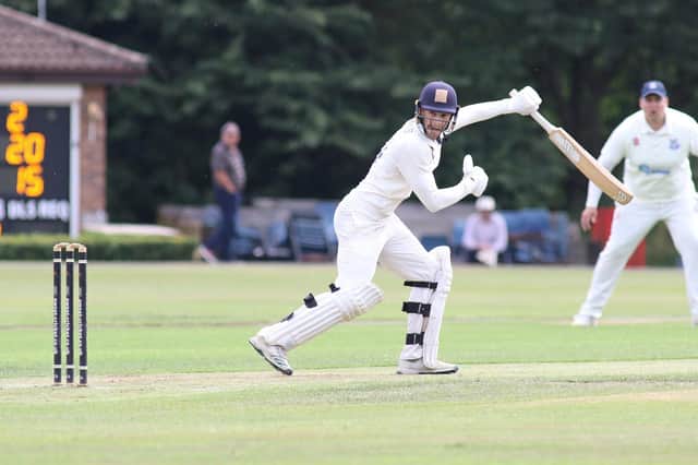 Papplewick & Linby captain Ben Trevor-Jones bats against Kimberley in a crucial win last Saturday. Photo by Jason Chadwick.