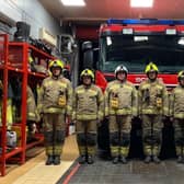 Firefighters across Nottinghamshire joined the nation in a minute's silence for Queen Elizabeth II.
