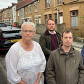 Albert Street residents with Hucknall councillor Lee Waters (front, centre) and council leader Coun Jason Zadrony-Bland