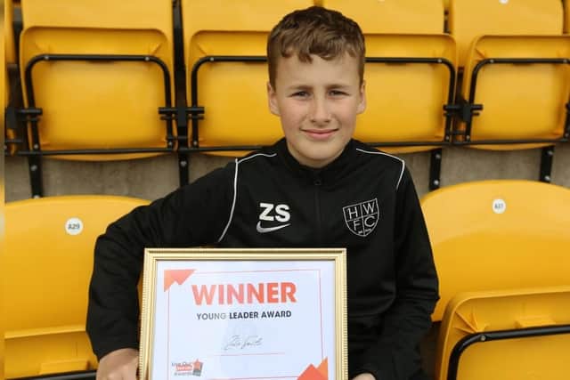 Hucknall Warriors player and coach Zeko Smith has won this year's Live Our Best Lives Young Leader Award