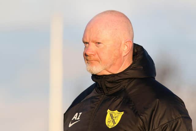 Hucknall boss Andy Ingle - pleased with performance, despite defeat.