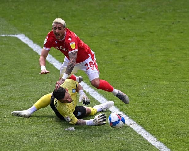 Nottingham Forest were awarded a penalty after Anthony Knockaert was brought down by Sheffield Wednesday goalkeeper Keiren Westwood.