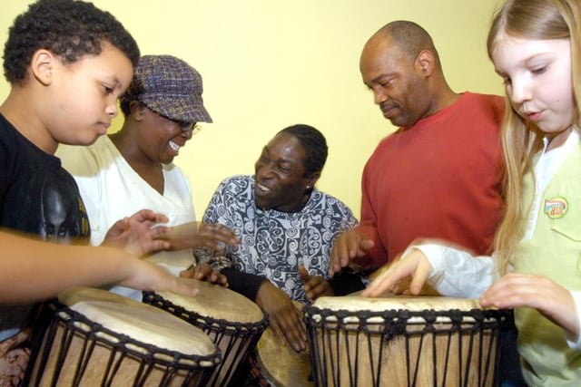 A drum workshop was held at Bulwell Library by the Black Cultural Arts Service as part of the City Libraries positive images programme.