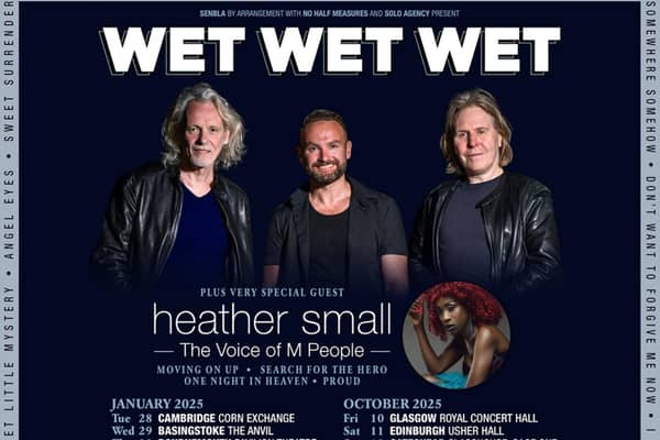 Wet Wet Wet have announced live tour dates for 2025 at venues in Nottingham and Sheffield.