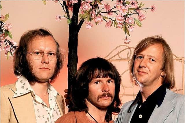 Tim Brooke Taylor found fame and fortune with The Goodies, Graeme Garden (left) and Bill Oddie (centre).