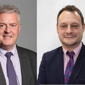 Lee Anderson, Ashfield MP, left, and Coun Jason Zadrozny, Ashfield Council leader.