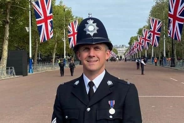 Sergeant Dan Griffin was proud to represent Nottinghamshire Police at the Queen's funeral