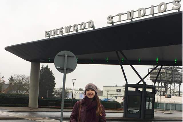 Maria Pullen outside Pinewood Studios where she spent six months working on Star Wars: The Rise of Skywalker.