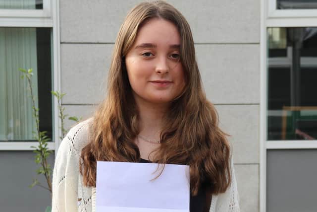 Molly Kirk was thrilled with her results and is looking forward to her A-levels. Photo: Holgate Academy