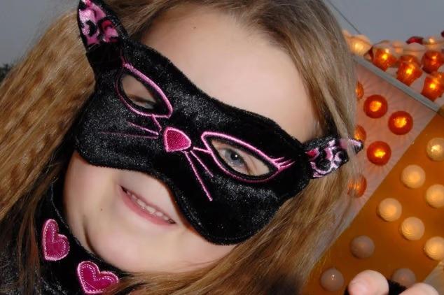 Ready for some purr-fectly spooky fun, this young lady dresses up in a clever cat costume for the 2010 Hucknall Town Football Club Halloween event