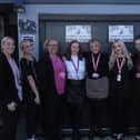 Team members from Annabelle Care 2020 in Hucknall which has been rated 'Good' by the CQC, from left, Summar, Amelia (care workers), Lorraine (senior carer), Elise (deputy manger), Amanda (registered manager and company owner, Chelsie (senior team leader), Megan and Ellie (carers). Photo: Submitted.